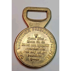 Vintage Warsteiner Bottle Opener "Das Warsteiner Freundschaftsspiel"
